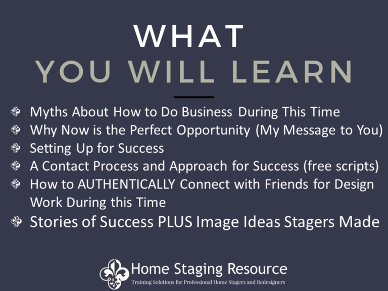 Blog - HSR Home Staging Certification Training